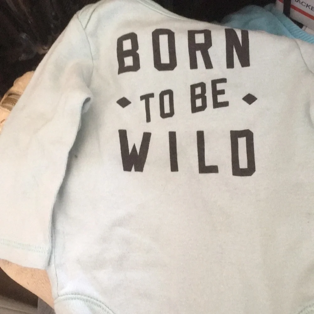 Infant old navy born to be wild one piece 3-6 months
